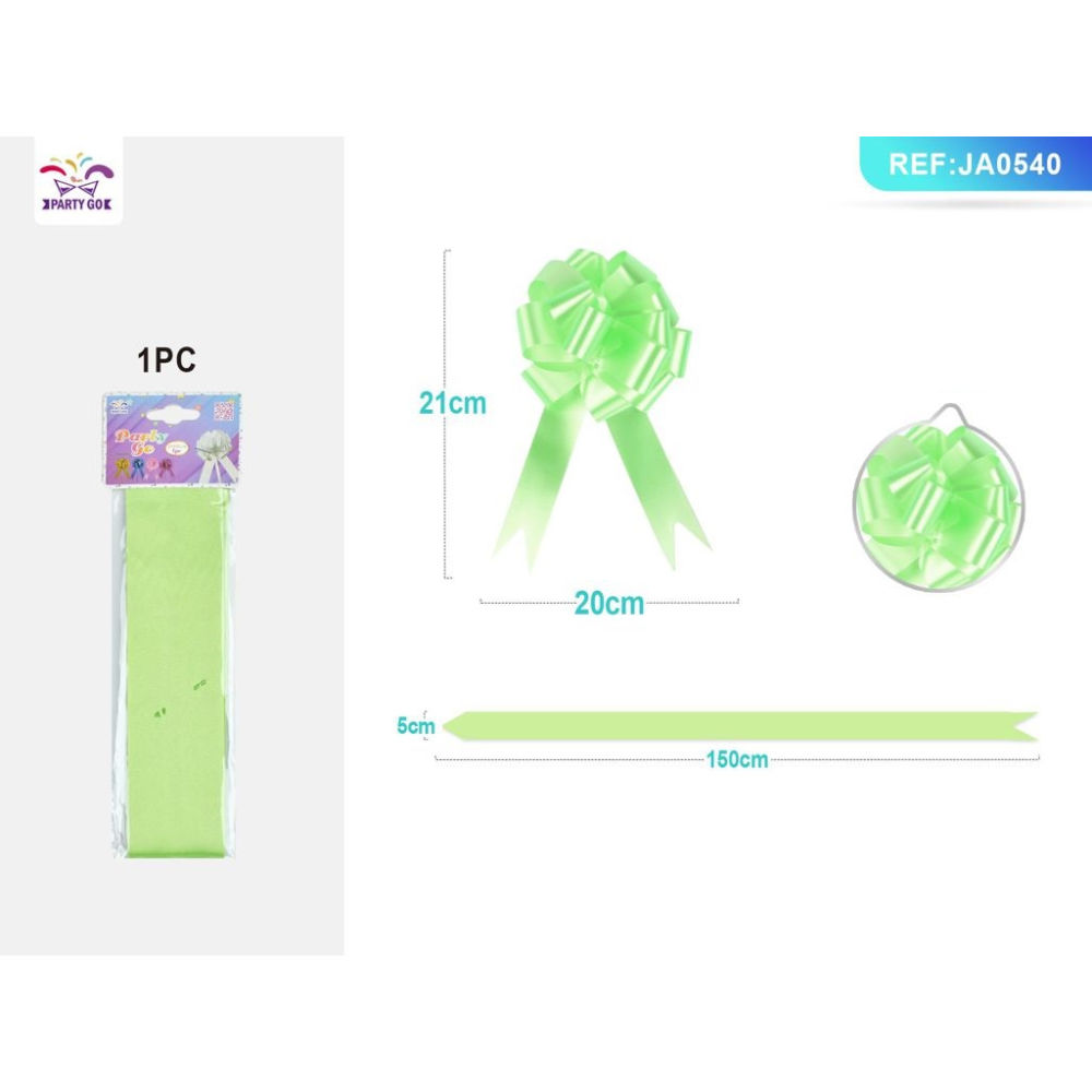 COCCARDA DECORATIVA GRANDE - VERDE 20CM - 1PZParty Go