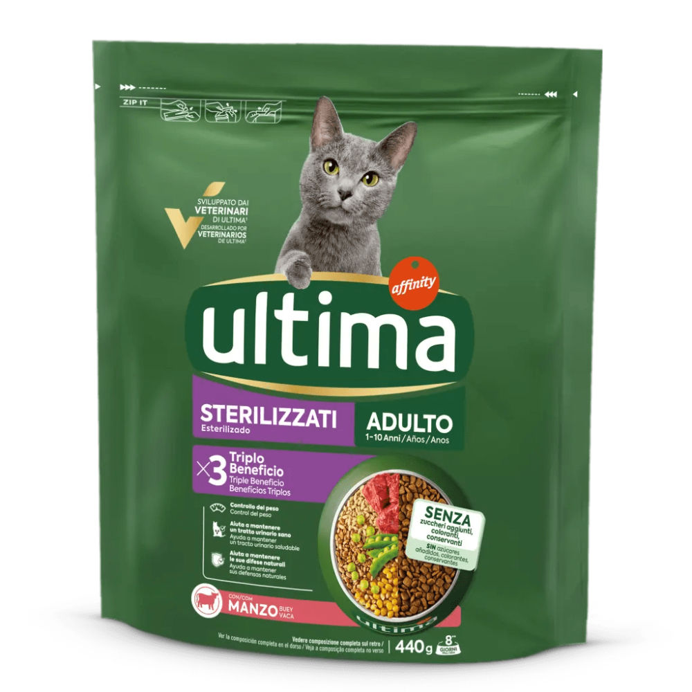 Ultima Gatti Sterilizzati Adulto - Manzo - 440gUltima Affinity