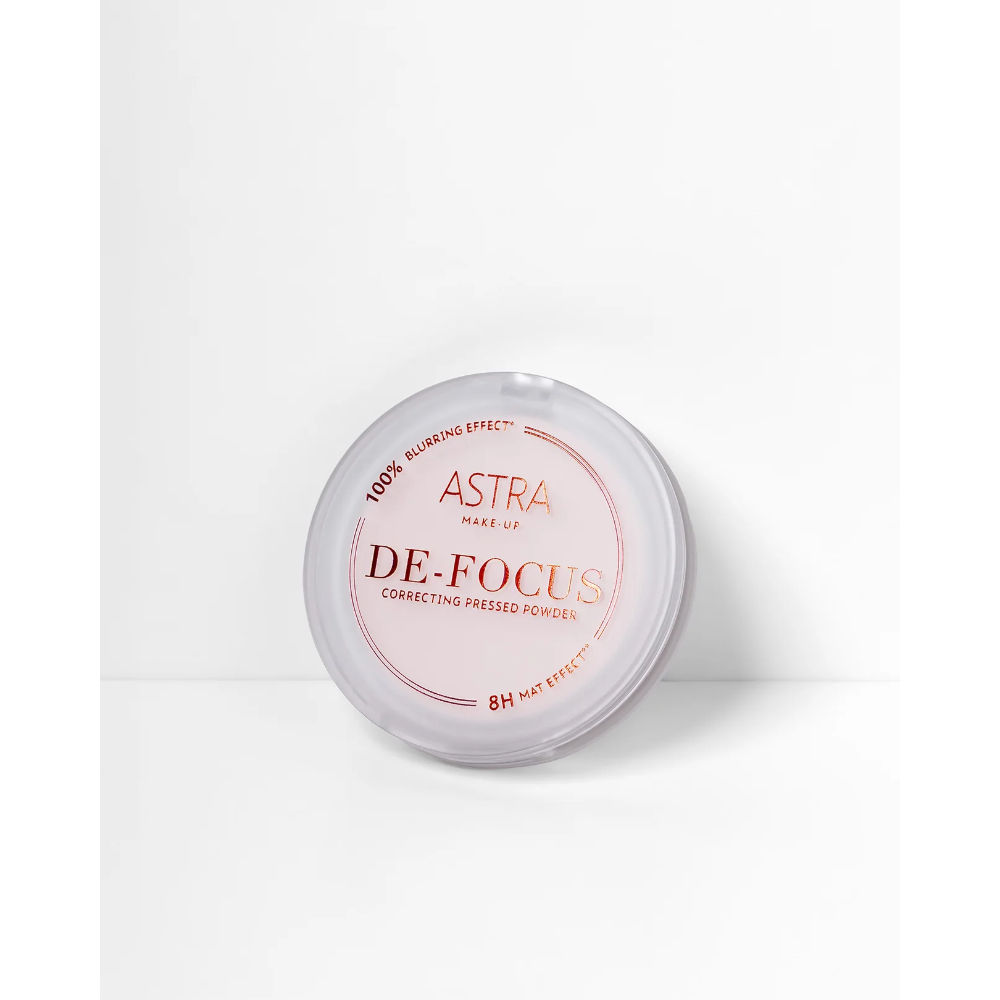 DE-FOCUS Cipria Compatta Levigante/Correttiva - 02 Pink Flame (Correcting)Astra