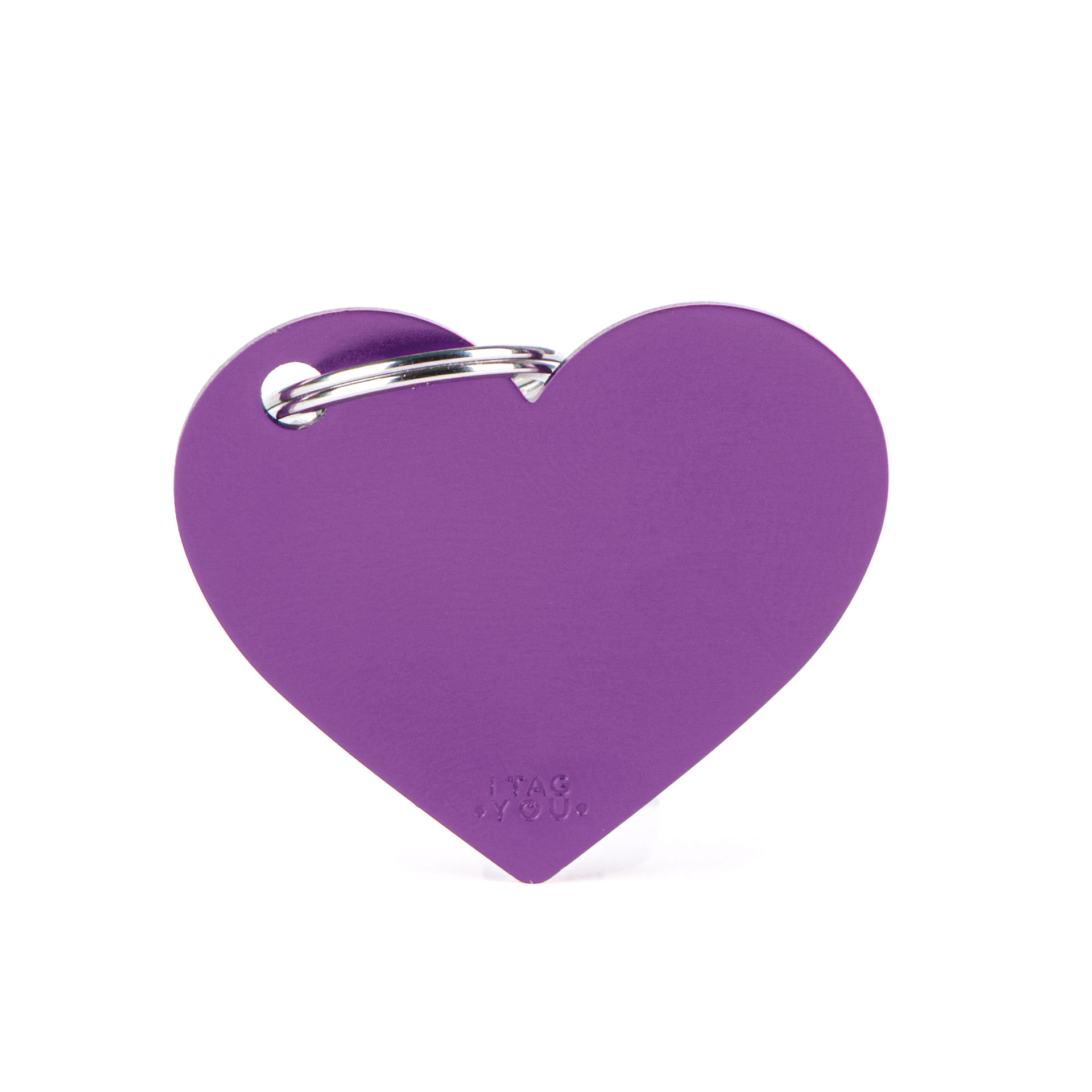 CUORE L ALLUMINIO VIOLA BASIC I TAG YOUMy Family