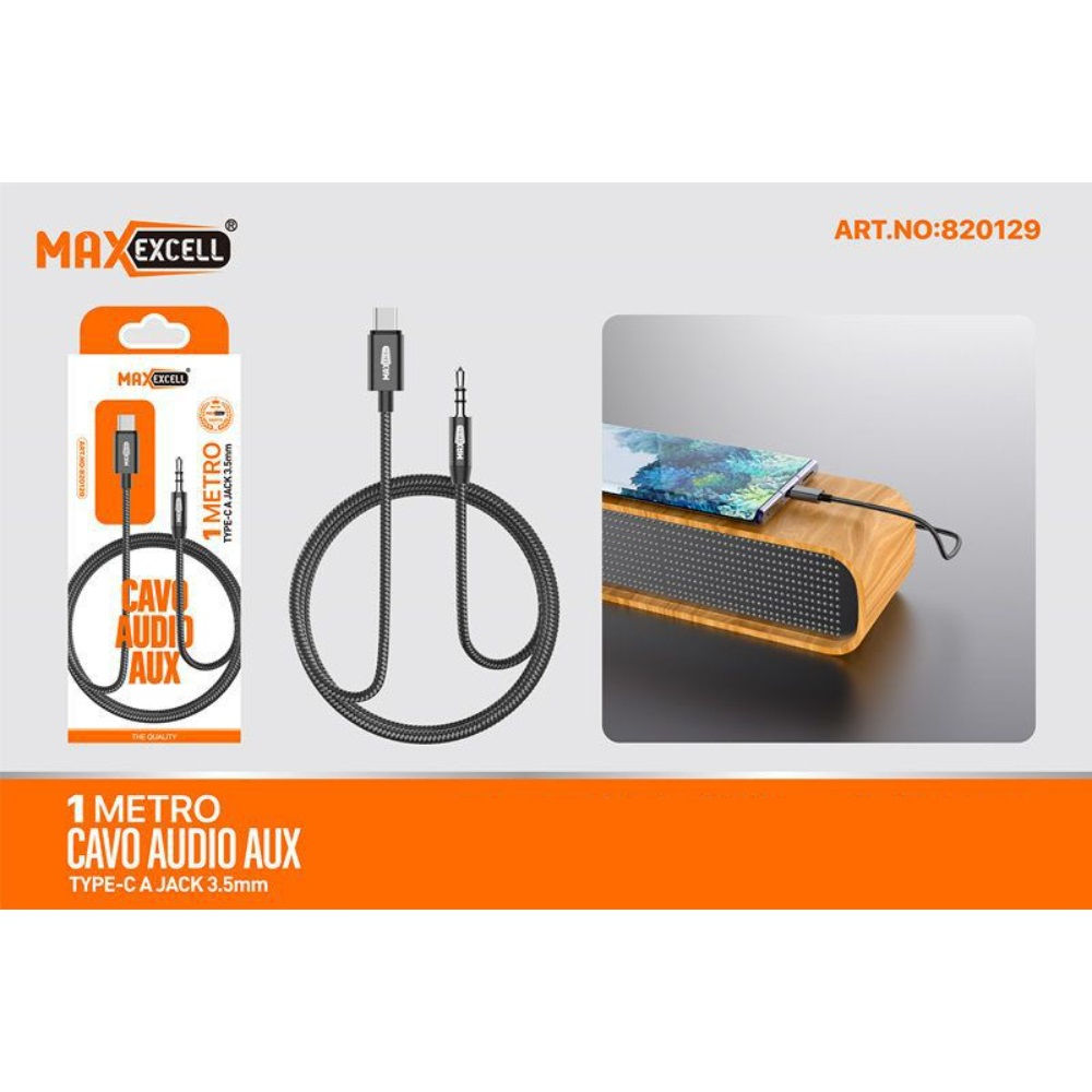 CAVO AUDIO AUX TYPE-C A JACK 3.5MMMaxexcell