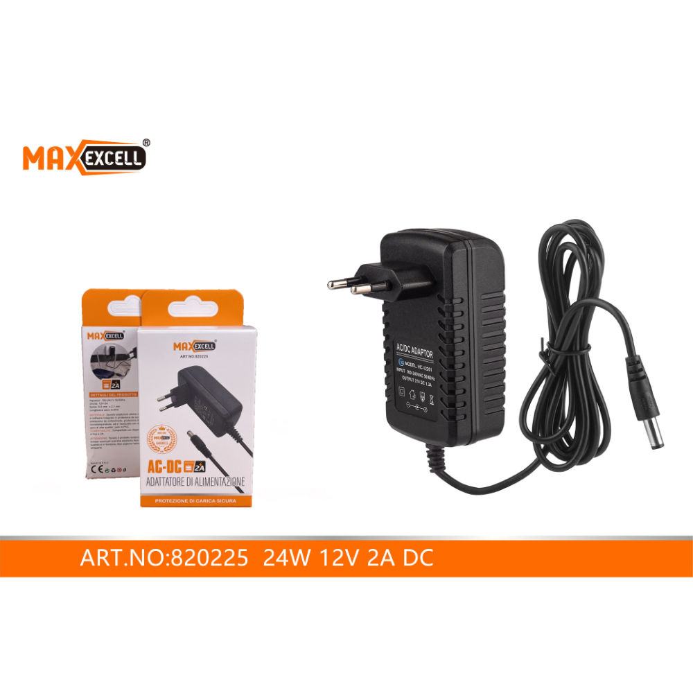 AC-DC ADATTATORE DI ALIMENTAZIONE DC 5,5 X 2,1 MMMaxexcell