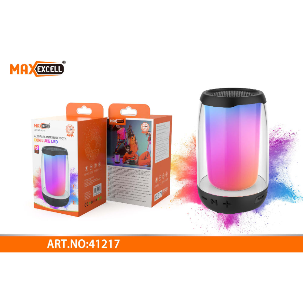 ALTOPARLANTE BLUETOOTH LUCI LEDMaxexcell