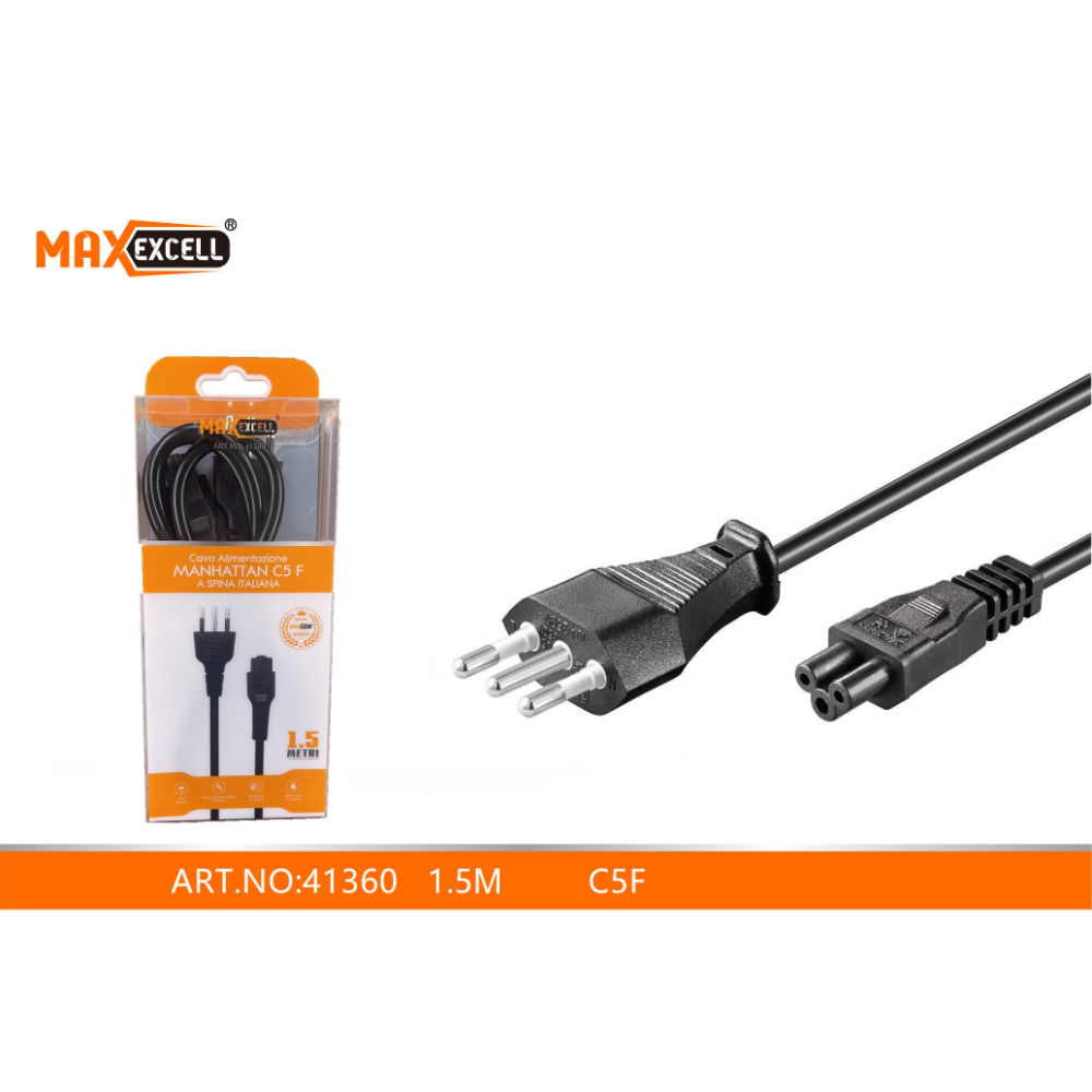 CAVO ALIMENTAZIONE MANHATTAN C5 FMaxexcell