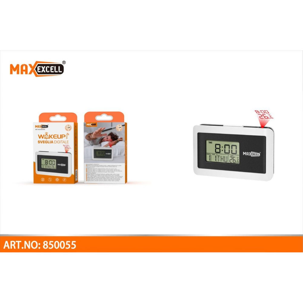 Maxexcell Sveglia Digitale con Proiettore - Art.850055Maxexcell