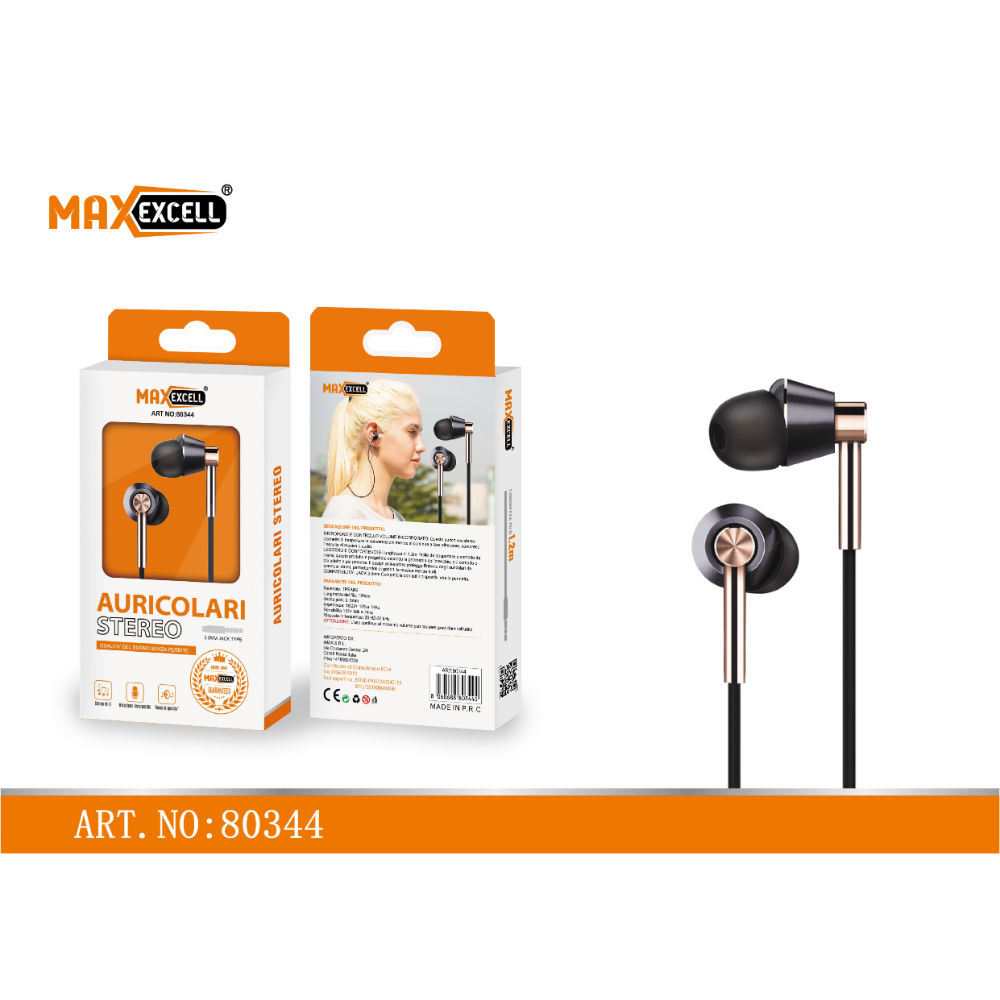 AURICOLARI STEREO CON MICROFONOMaxexcell