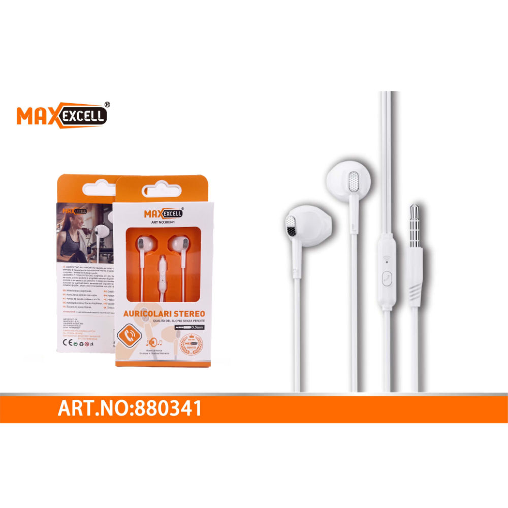 AURICOLARI STEREO CON MICROFONOMaxexcell