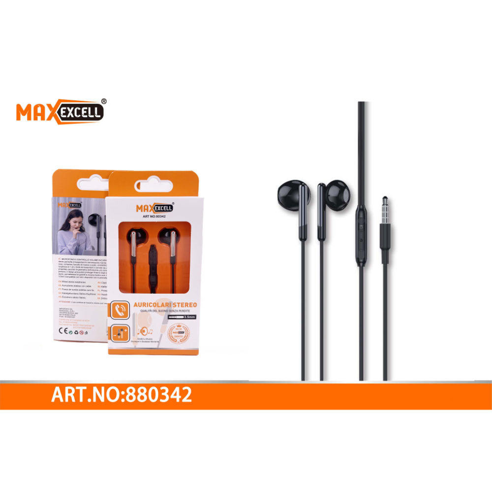 AURICOLARI STEREO CON MICROFONOMaxexcell