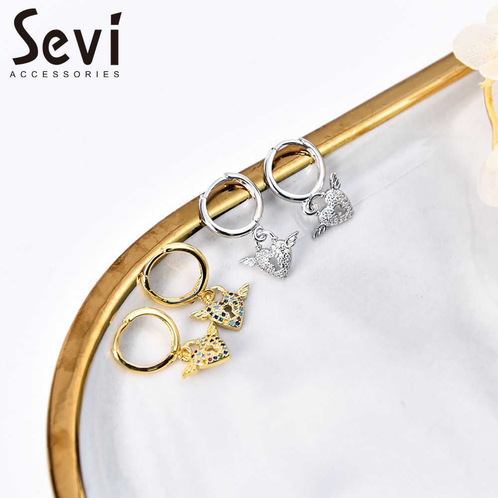 ORECCHINI CUORE CON ALISevi