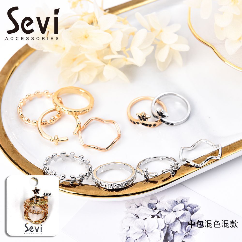 SET ANELLI FANTASIA CON DECORAZIONI ROMANTICHESevi