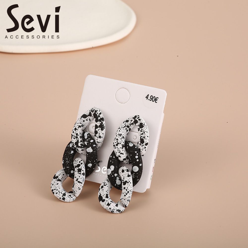 ORECCHINI TRECCIA MAXI NERI CON STRASSSevi