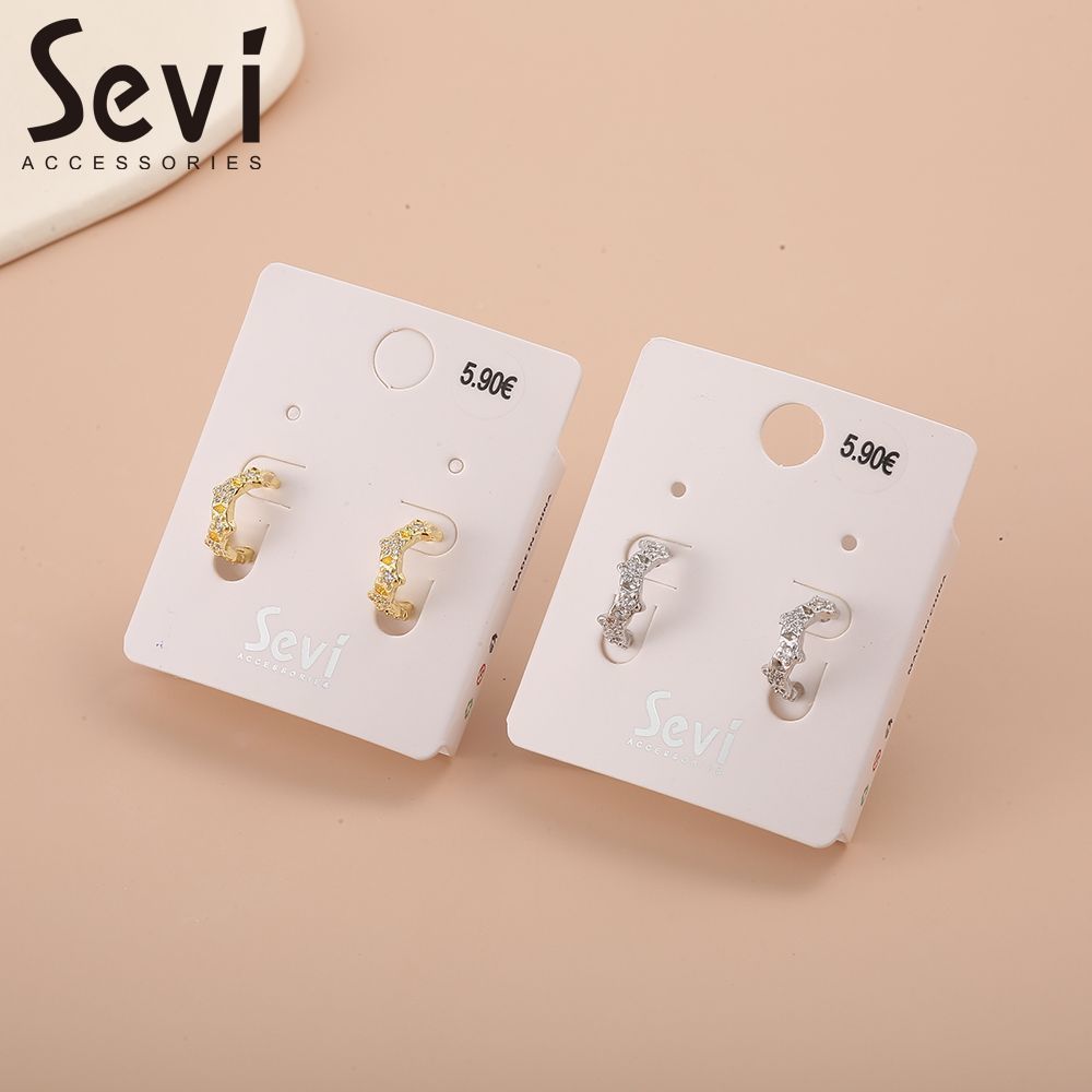 ORECCHINI A CERCHIO MINI CON STRASSSevi