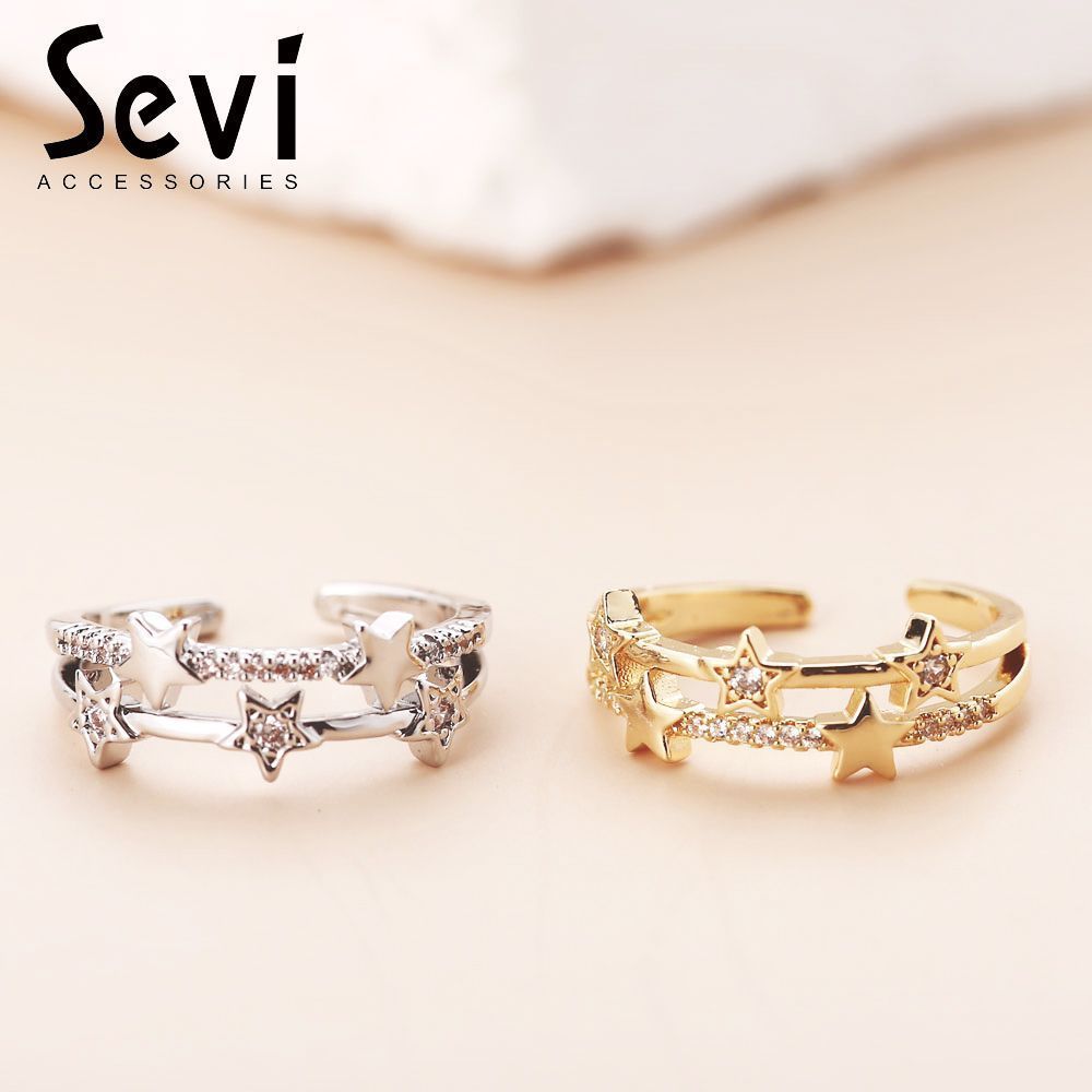 ANELLO STELLE E ZIRCONISevi