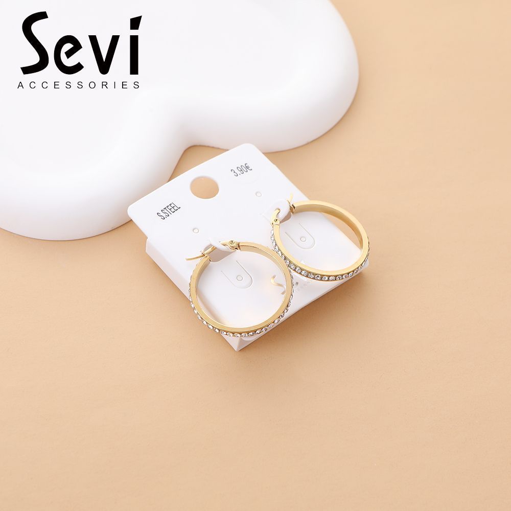 ORECCHINI A CERCHIO CLASSICI ORO 3cmSevi