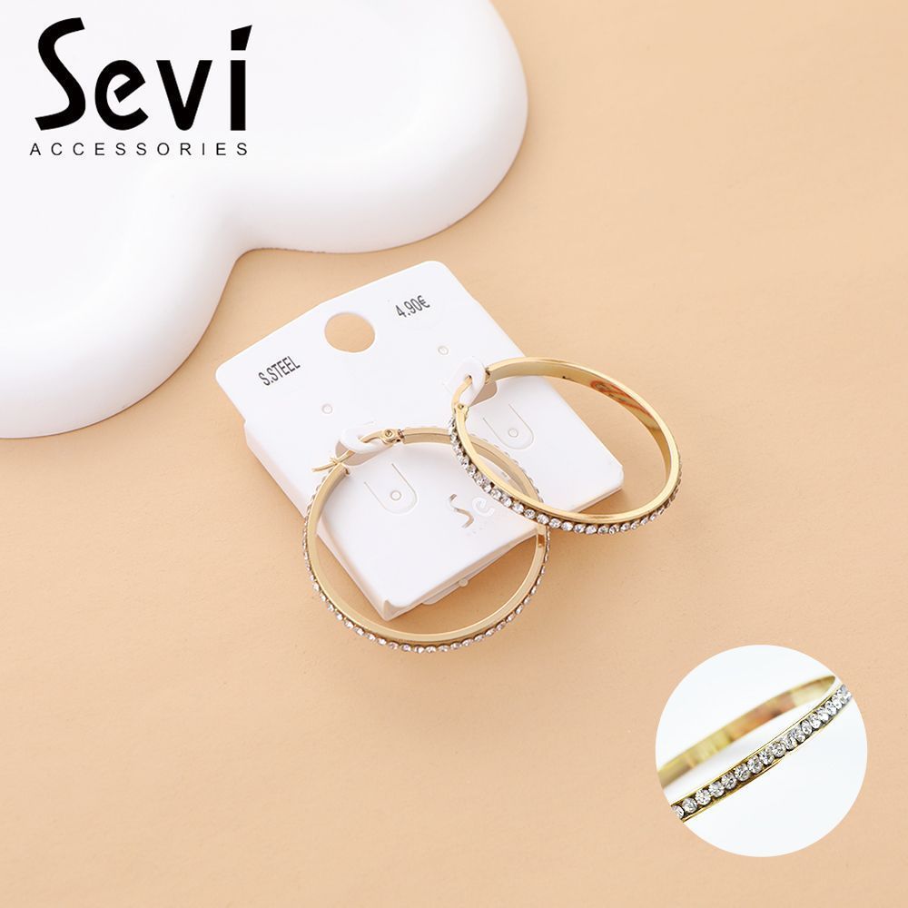 ORECCHINI CLASSICI ORO 4cmSevi