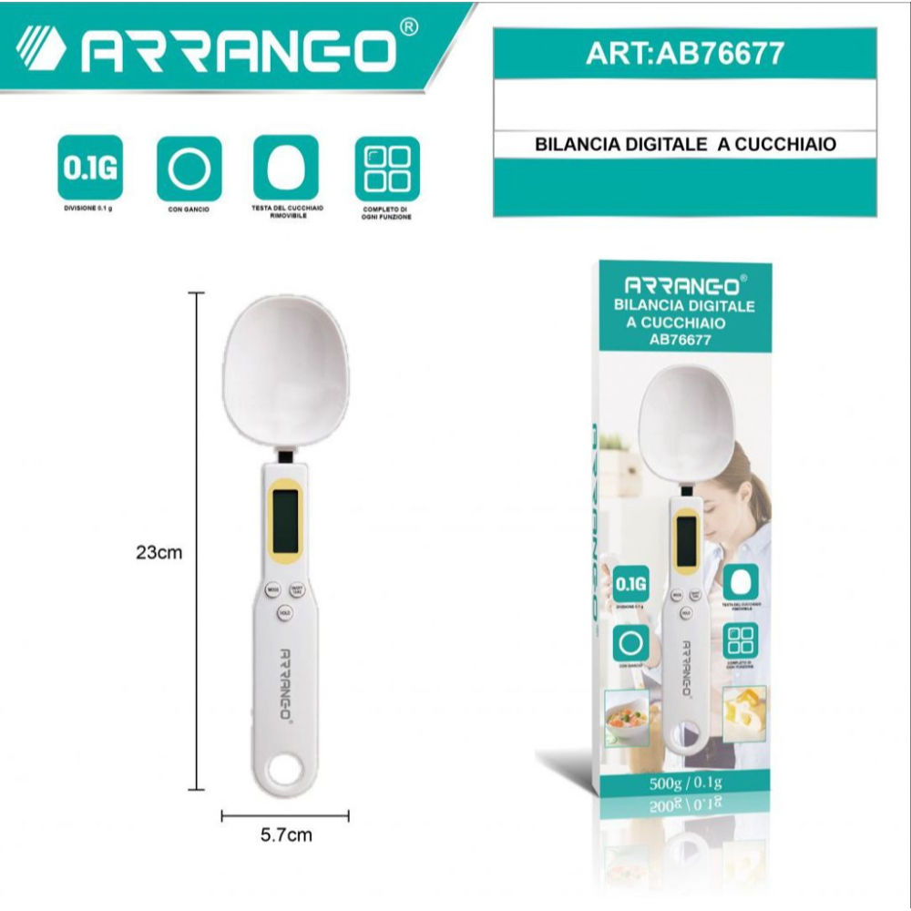 Bilancia Digitale a Cucchiaio - Max 500gArrango