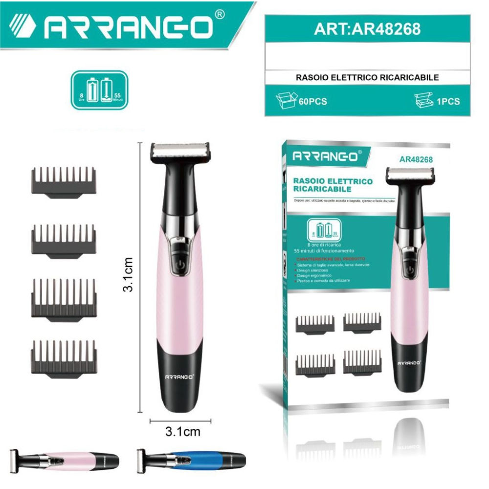 Rasoio Elettrico Ricaricabile - AR48268Arrango