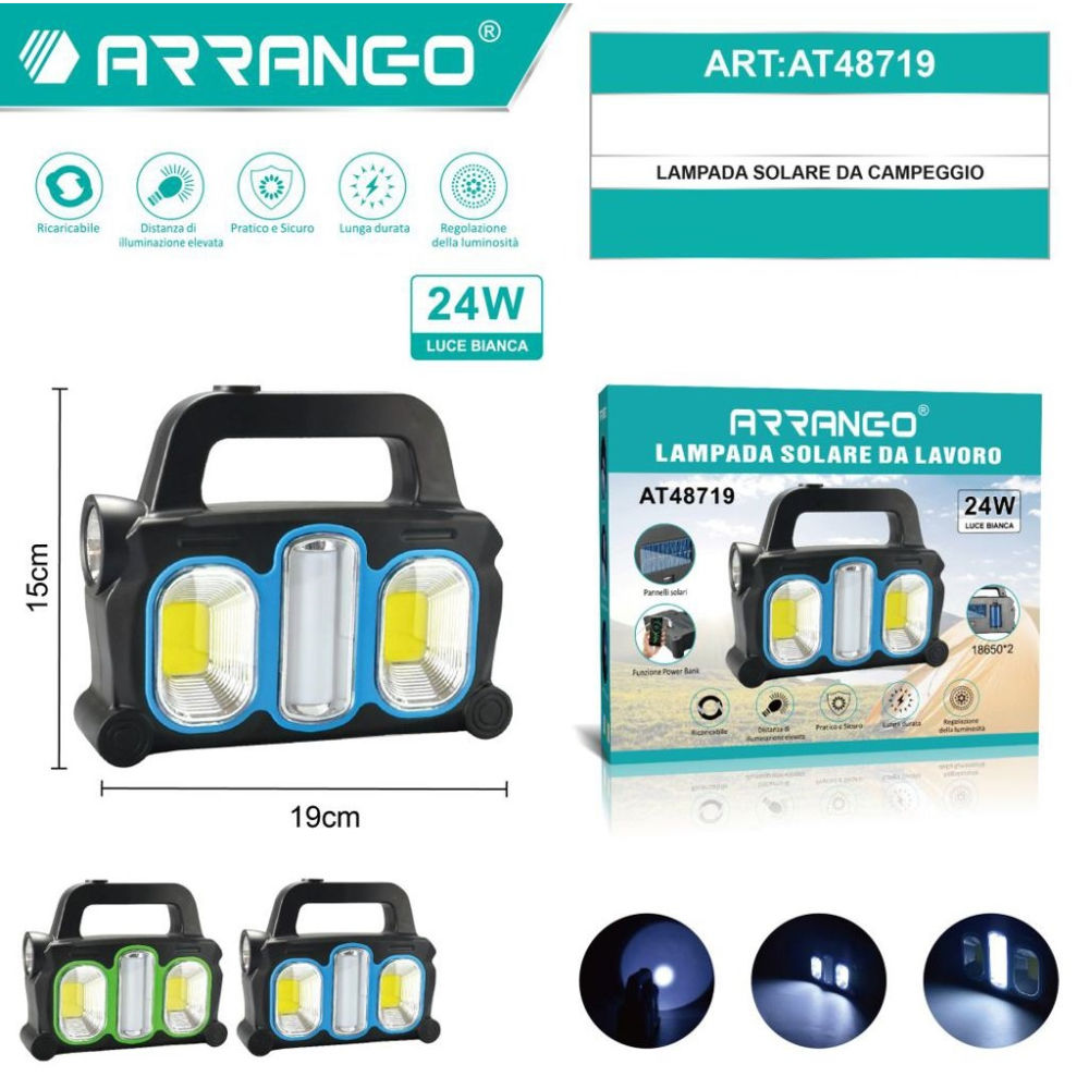 LAMPADA SOLARE DA CAMPEGGIO - AT48719Arrango