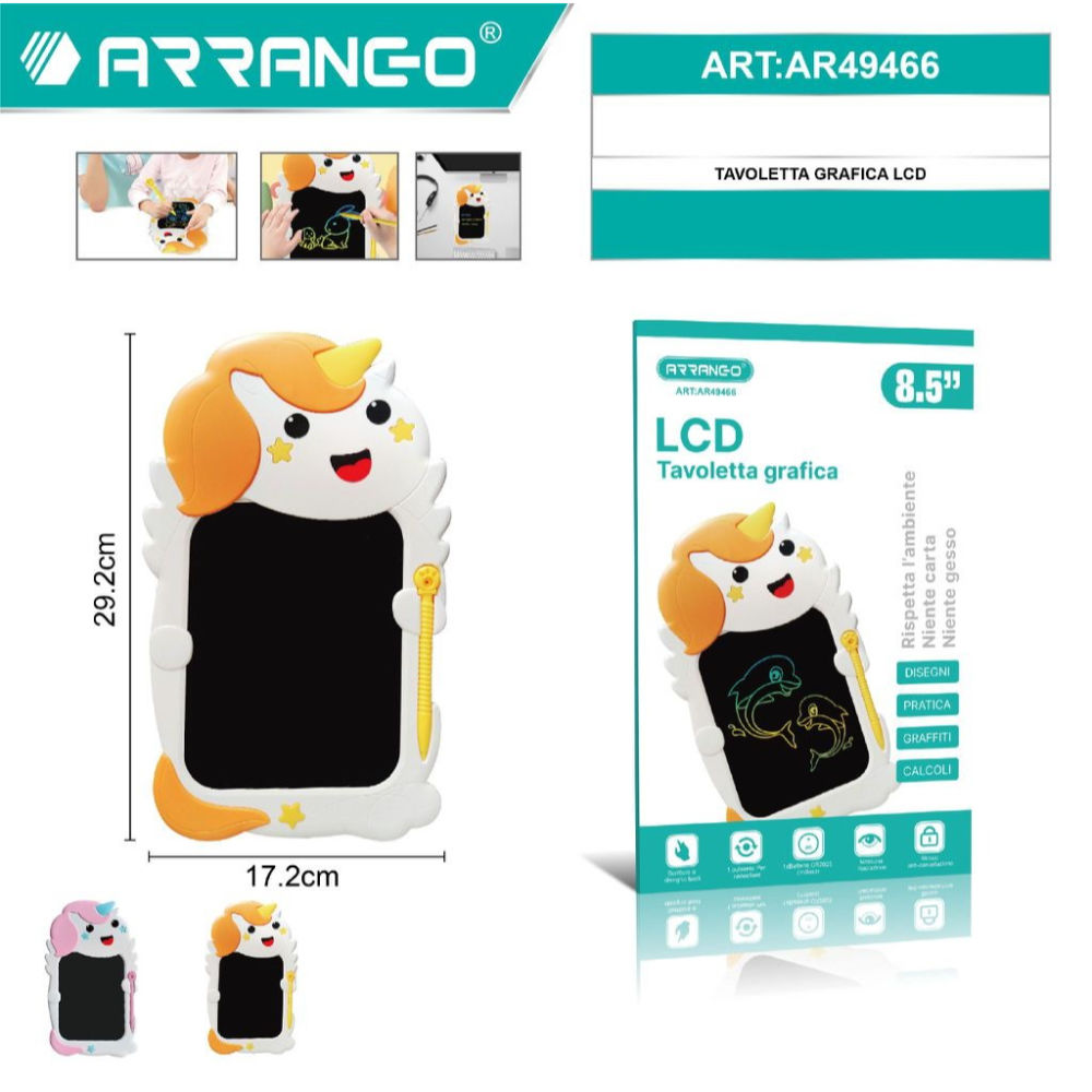 Tavoletta Graffica LCD Unicorno - AR49466Arrango