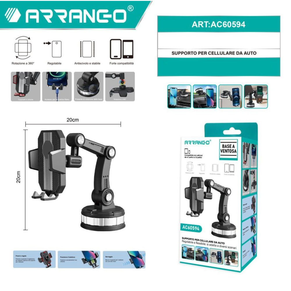 Supporto Cellulare per Auto - AC60594Arrango