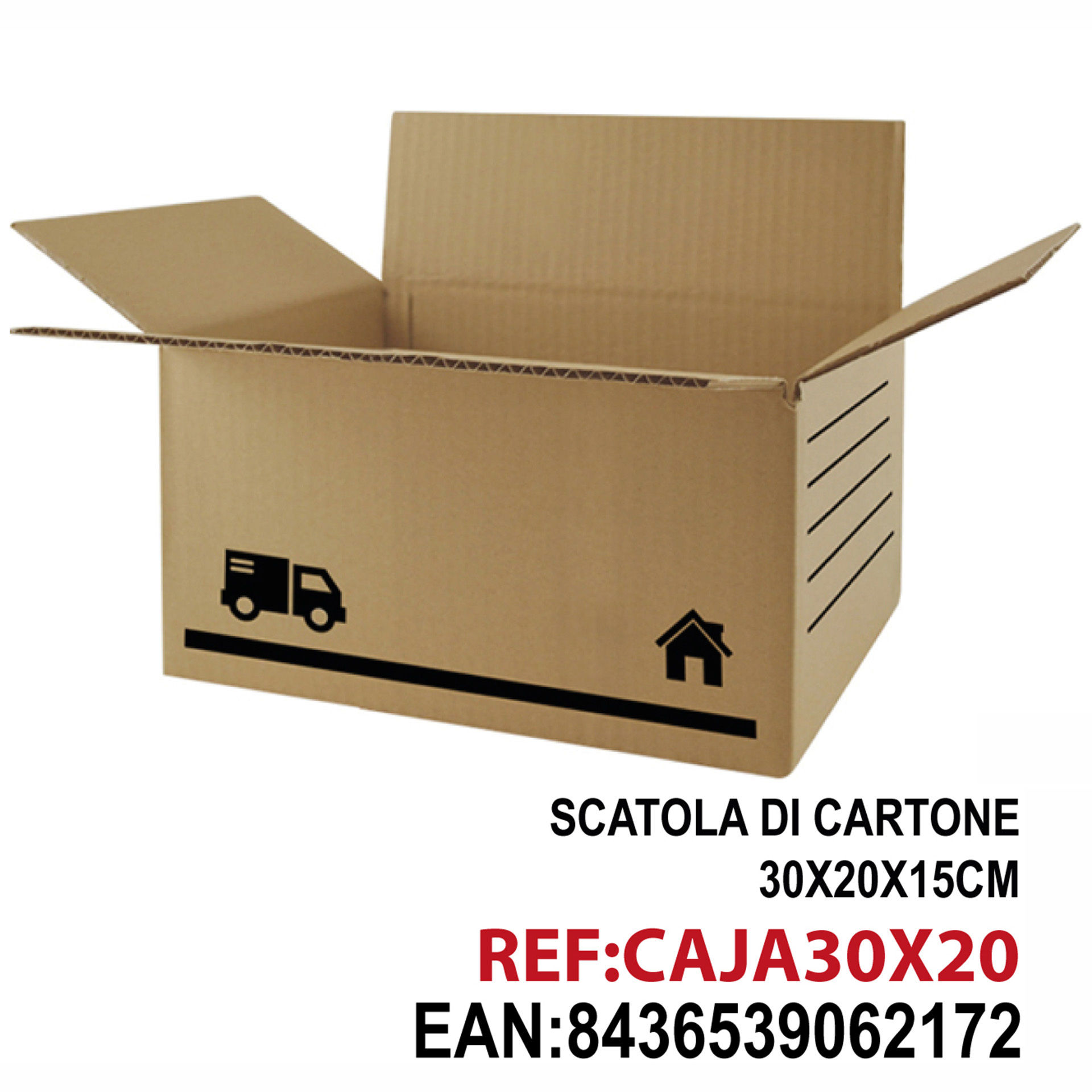 SCATOLA DI CARTONE 300X200X150MMDz