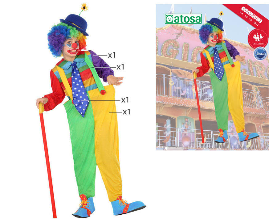 COSTUME CLOWN 5-6Atosa