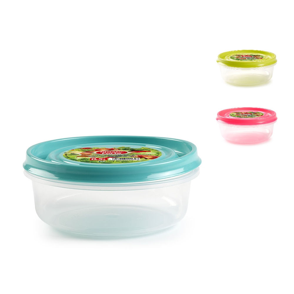 CONTENITORE TONDO 500 ML.Plastic Forte