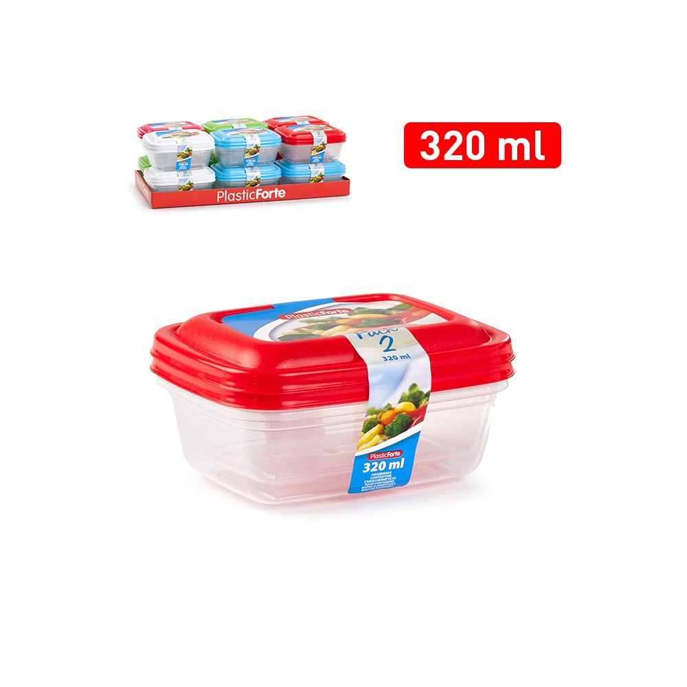 SET 2 CONTENITORI 320 MLPlastic Forte