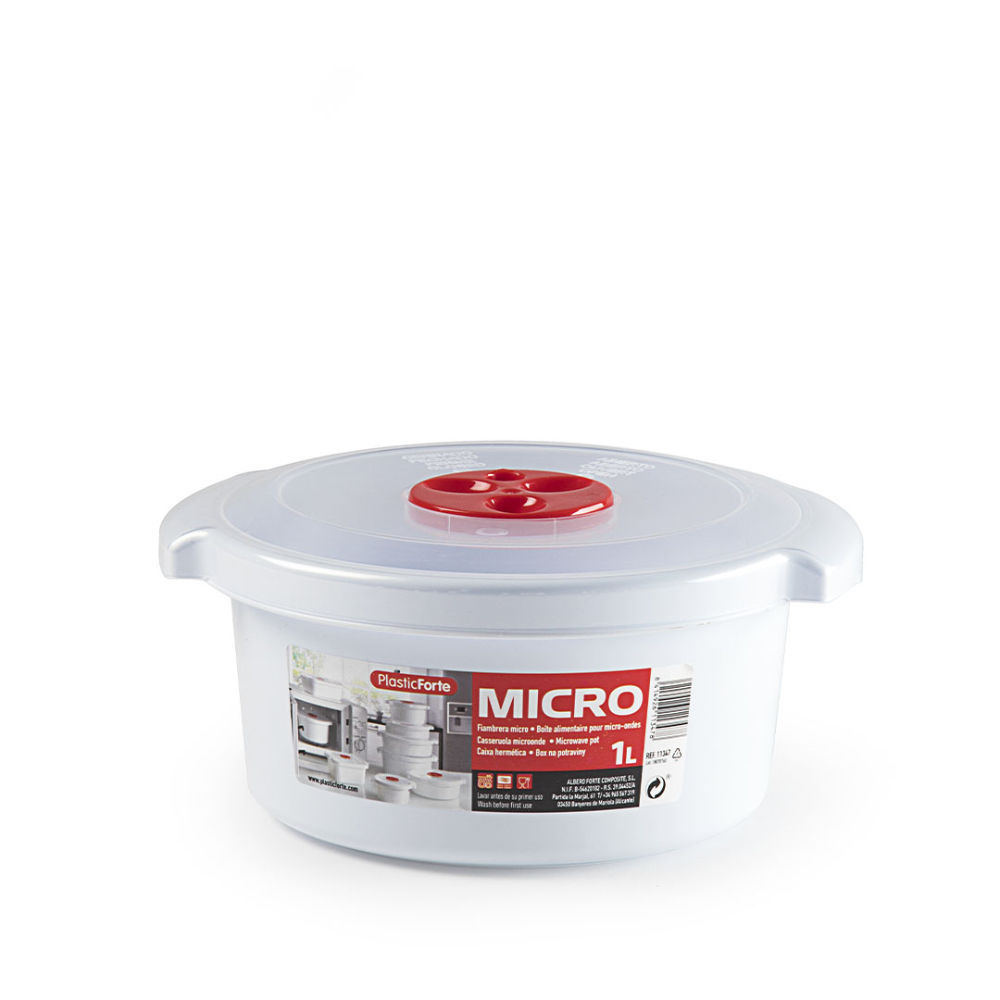 CASSERUOLA MICROONDE 1 L ALTAPlastic Forte
