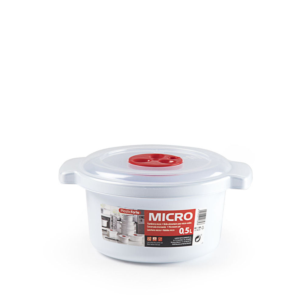 CASSERUOLA MICROONDE 0,5 LPlastic Forte