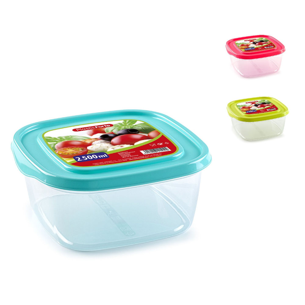 CONTENITORE BASIC QUADRATO 2,5 LPlastic Forte