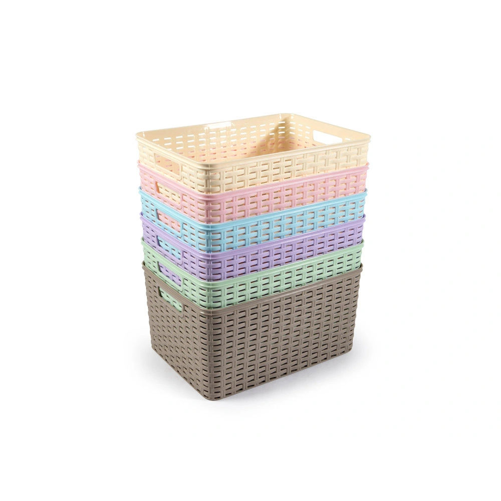 Cesta Rattan Nº 5 - 18L MacaronsPlastic Forte