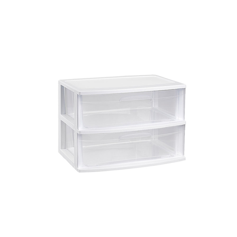 CASSETTIERA NILO 2 CASSETTI BIANCOPlastic Forte