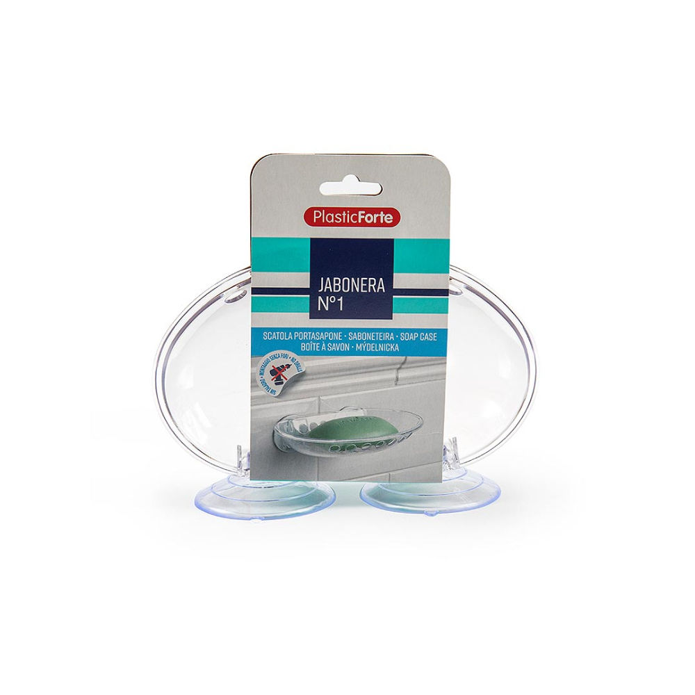 MENSOLA BAGNO - N°1 PORTASAPONEPlastic Forte