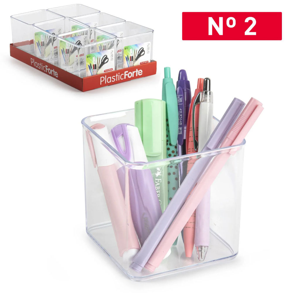 ORGANIZZATORE OFFICE N°2 - TRASPARENTEPlastic Forte