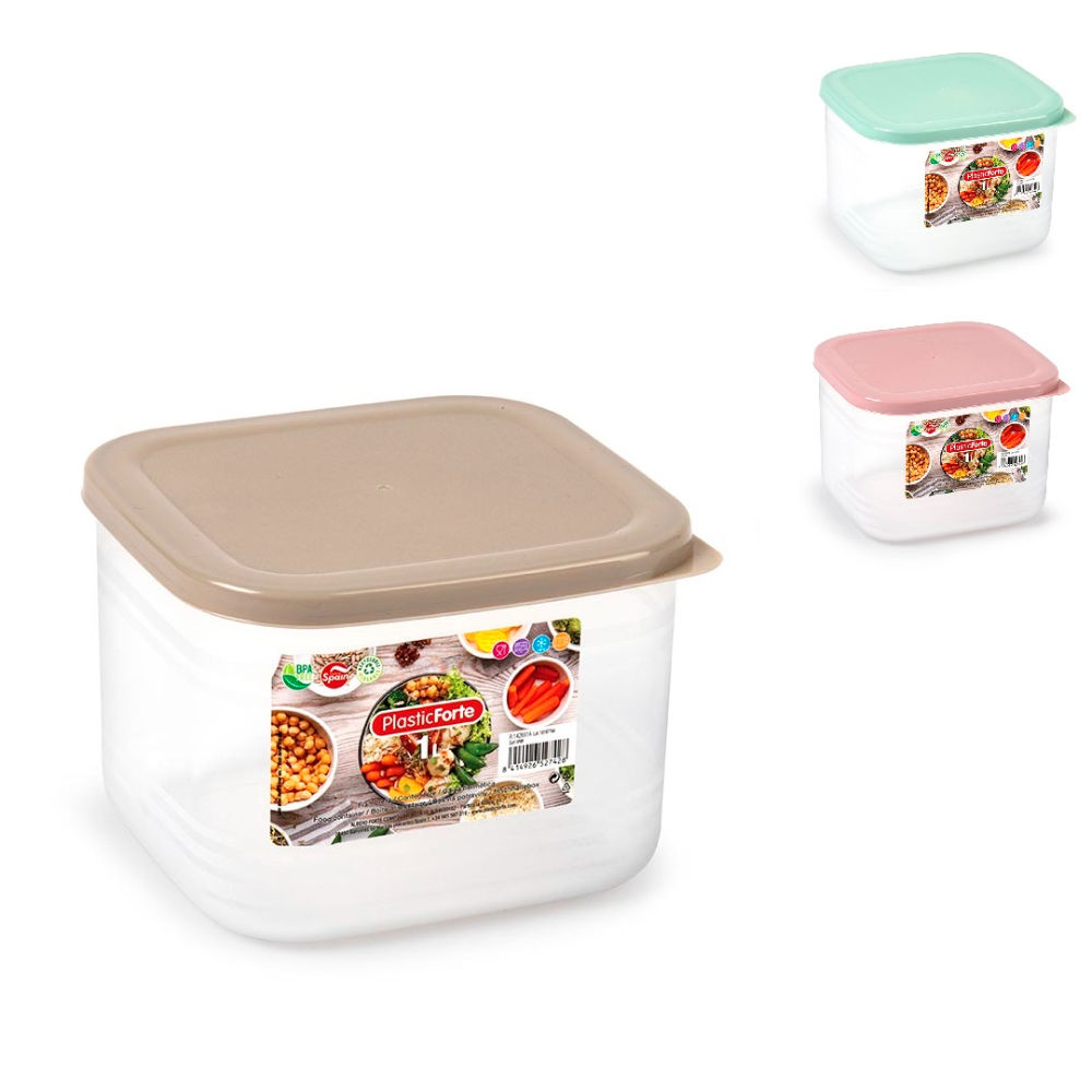 CONTENITORE BENTO QUADRATO 1 L SURT VRMPlastic Forte