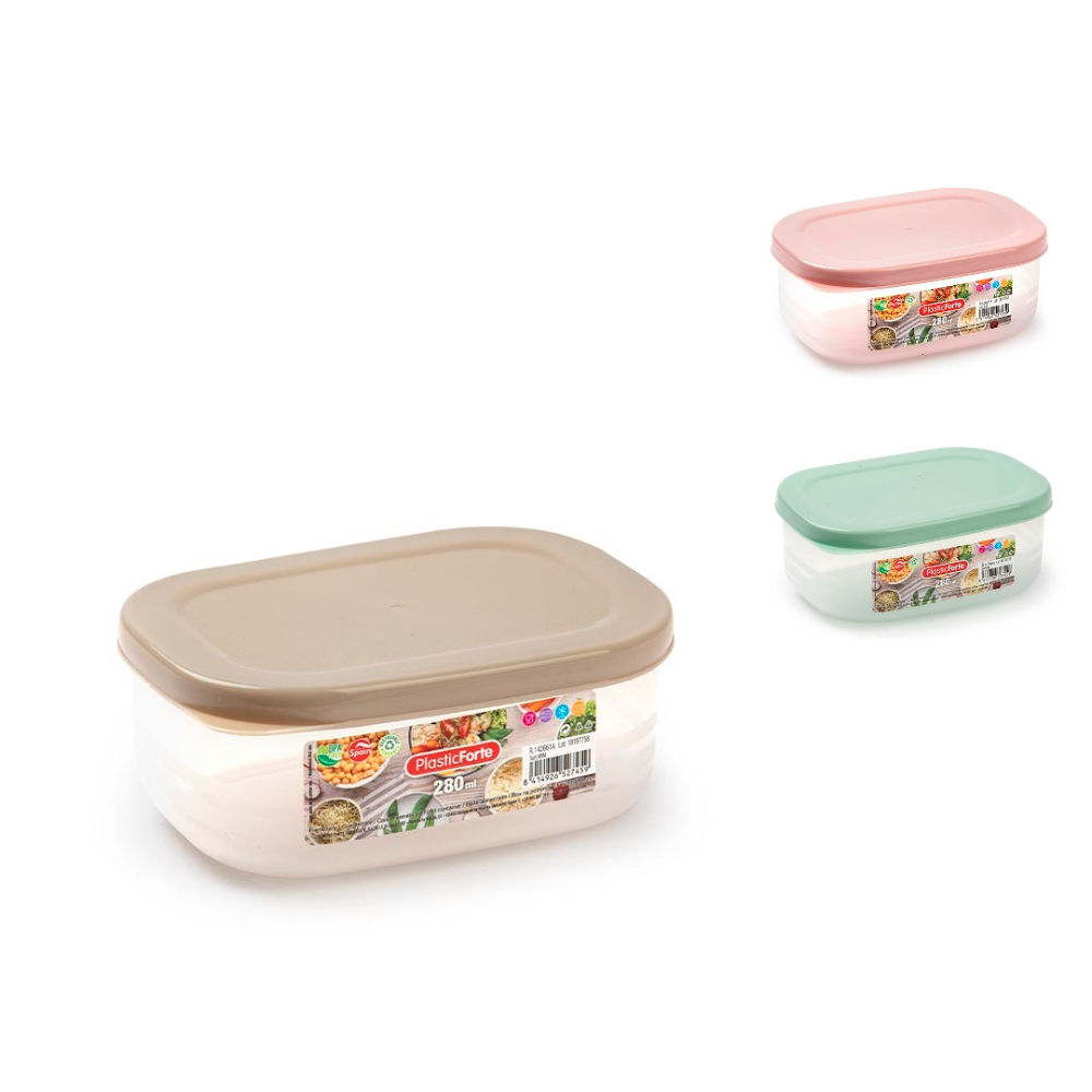 CONTENITORE BENTO RETTANGOLARE 280 ML SURT VRMPlastic Forte