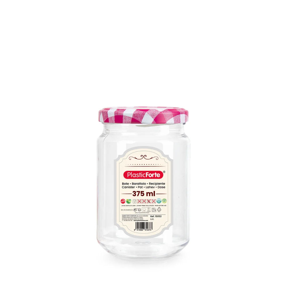 BARATTOLO MONTECARLO 375 ML CON COPERCHIO IN METALPlastic Forte