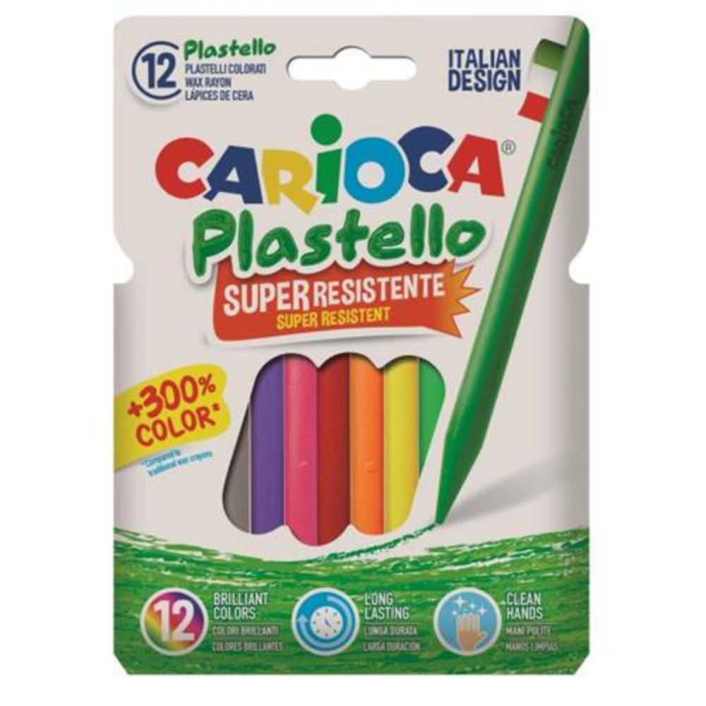 PASTELLO CERA CARIOCA PLASTELLO  12 COL.  42711Carioca