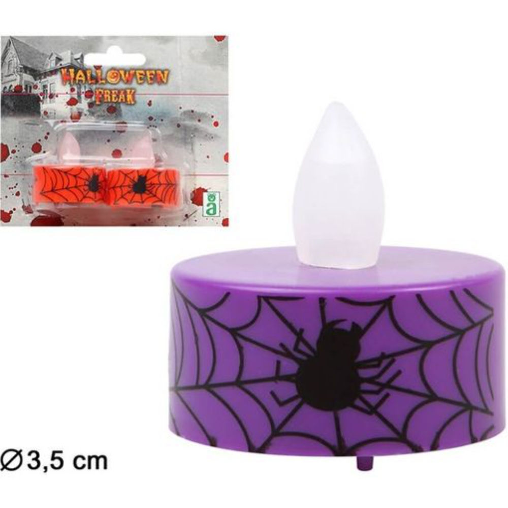 Atosa - Candele Halloween Ragno Ã˜3,5cm - 2pzAtosa