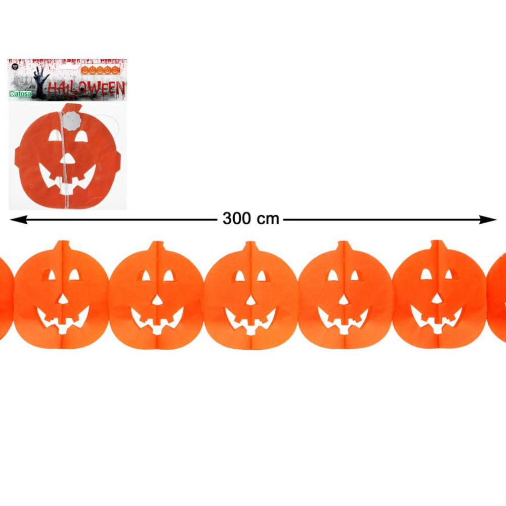 Atosa - Ghirlanda Zucche - ArancioneAtosa
