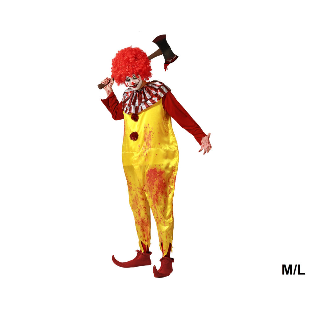 Atosa - Cotume Clown Halloween Giallo - M/LAtosa