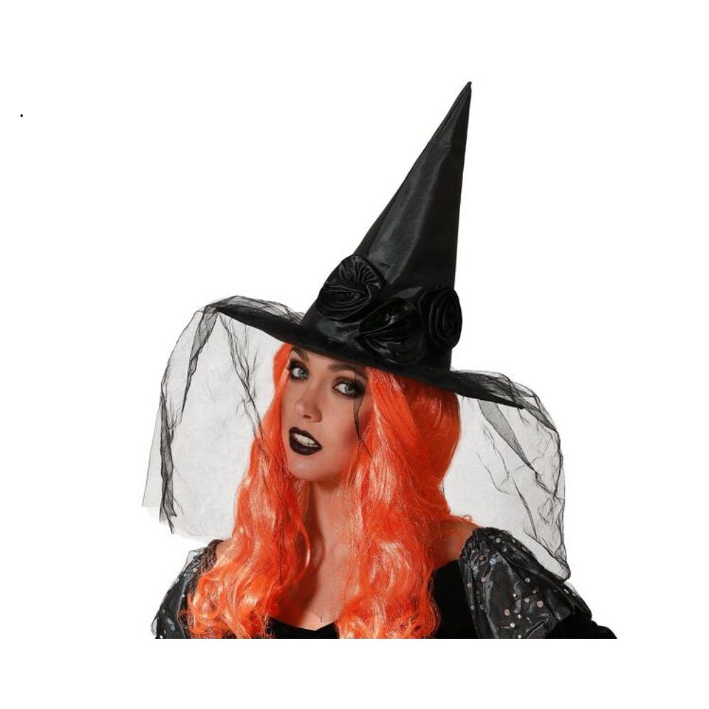 Atosa - Cappello Strega con Velo - NeroAtosa Atosa - Cappello Strega con Velo - NeroAtosa