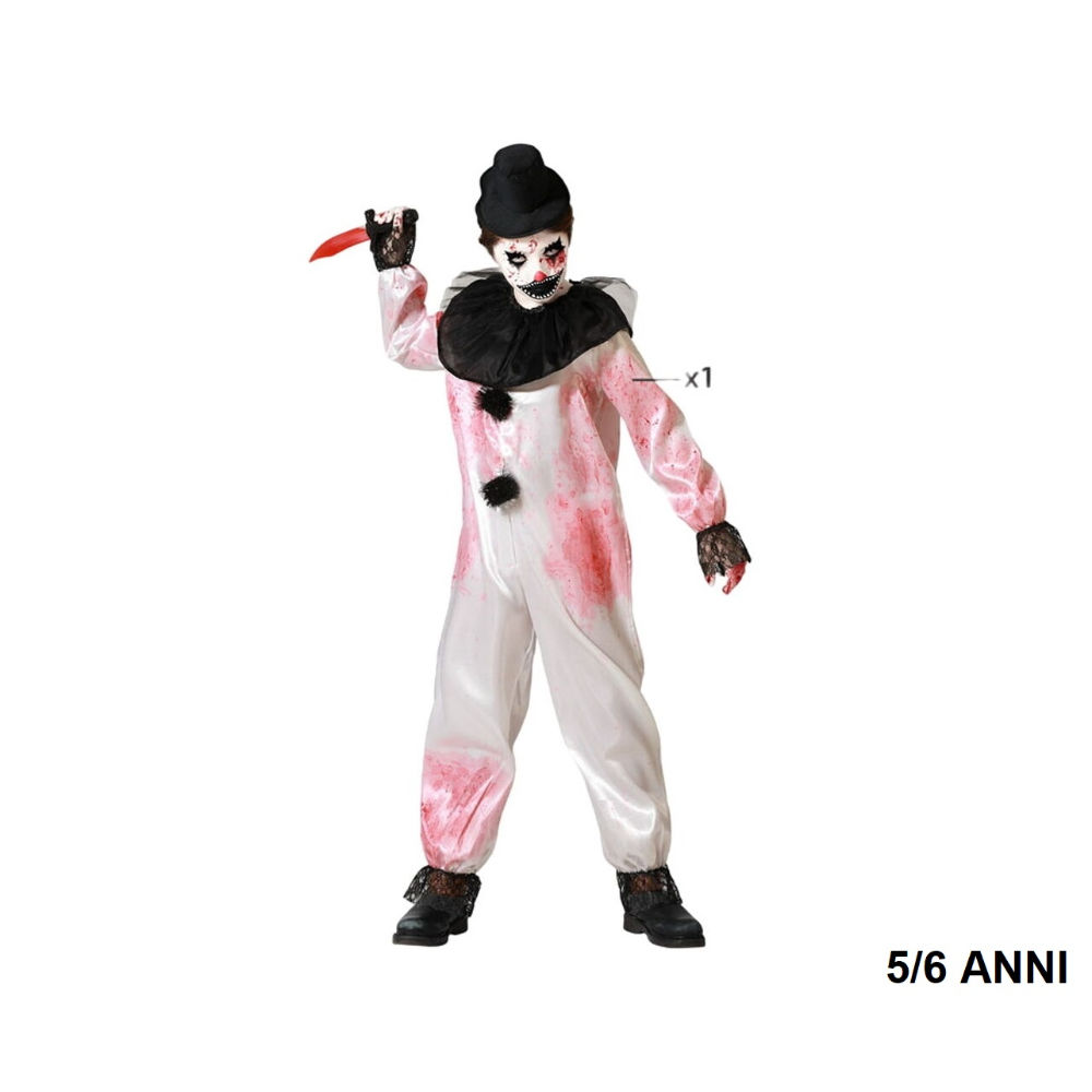 Atosa - Costume Clown Insanguinato - 5/6 AnniAtosa