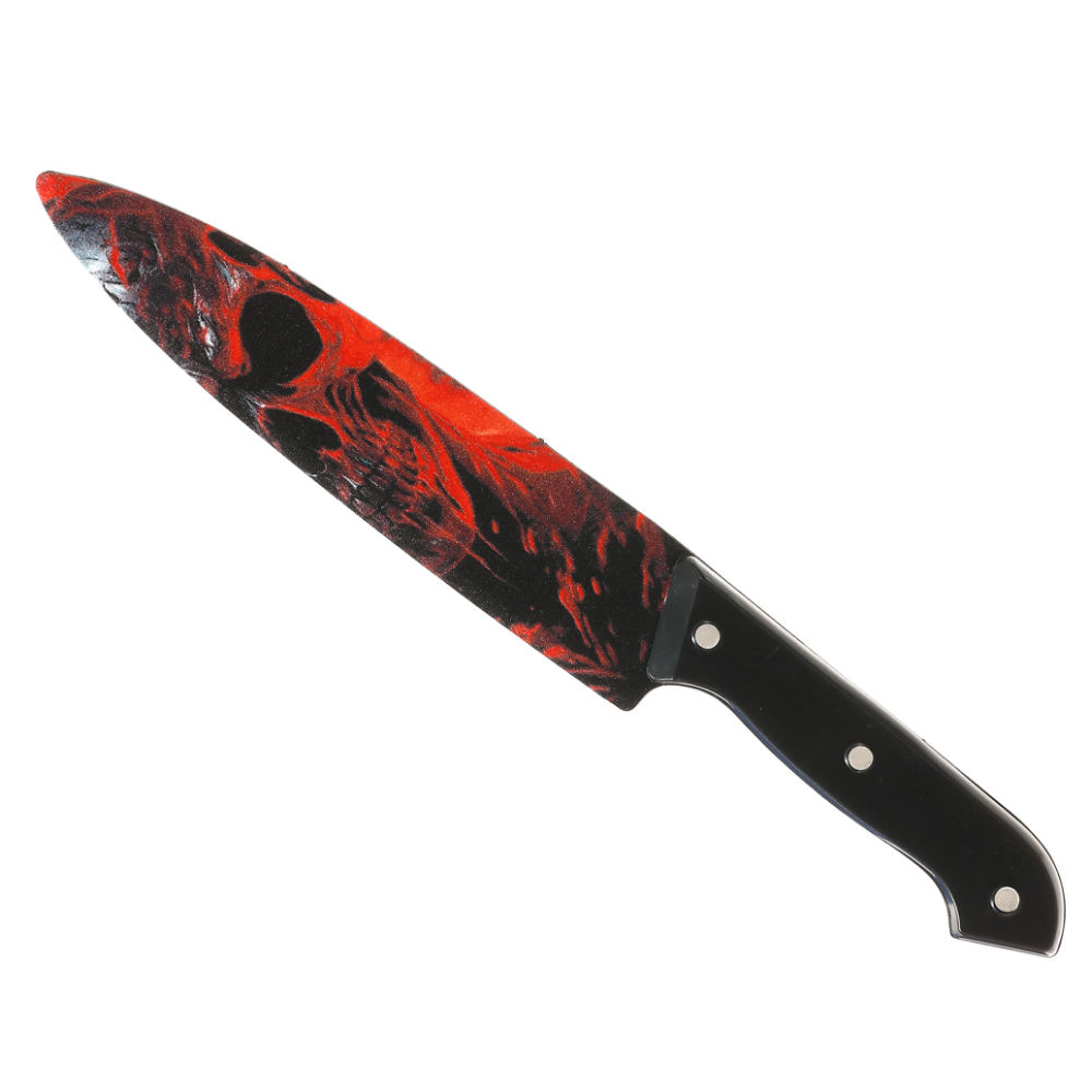 Atosa - Coltello Decorato 31cm - Teschio RossoAtosa