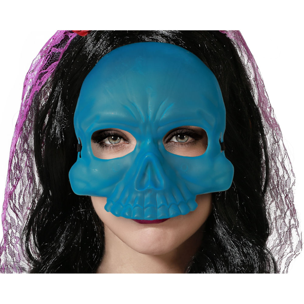 Skull Mask - Fluoresente BluAtosa
