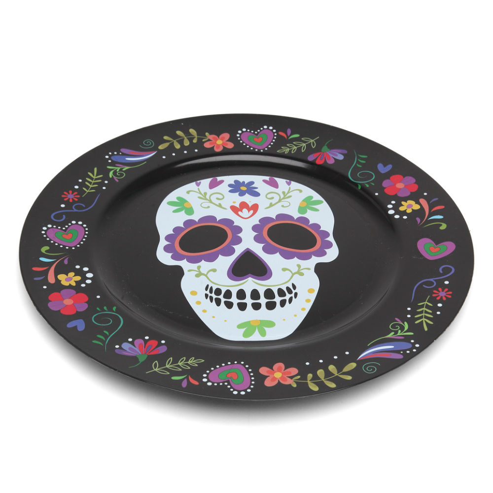 Atosa - Piatto Morte Messicana Ø33cm - NeroAtosa