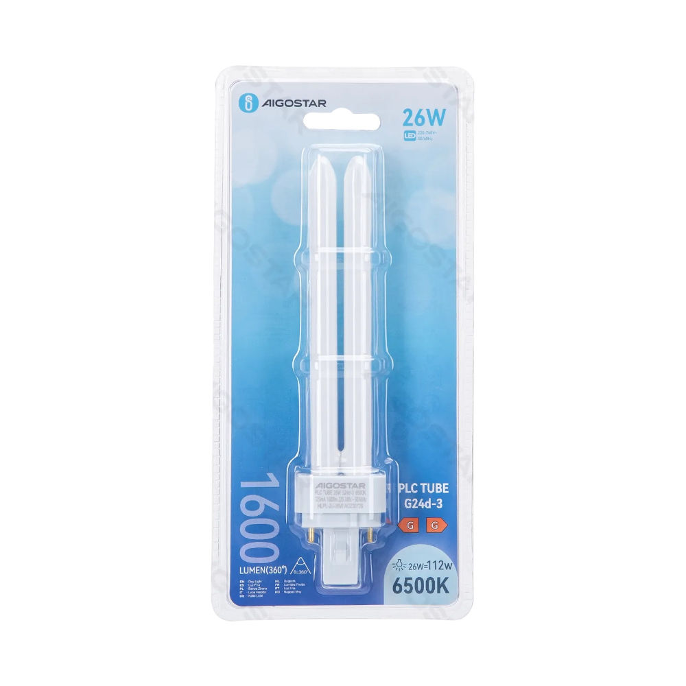 LAMPADINA FLUORESCENTE PLC 2U 26W - LUCE FREDDAAigostar