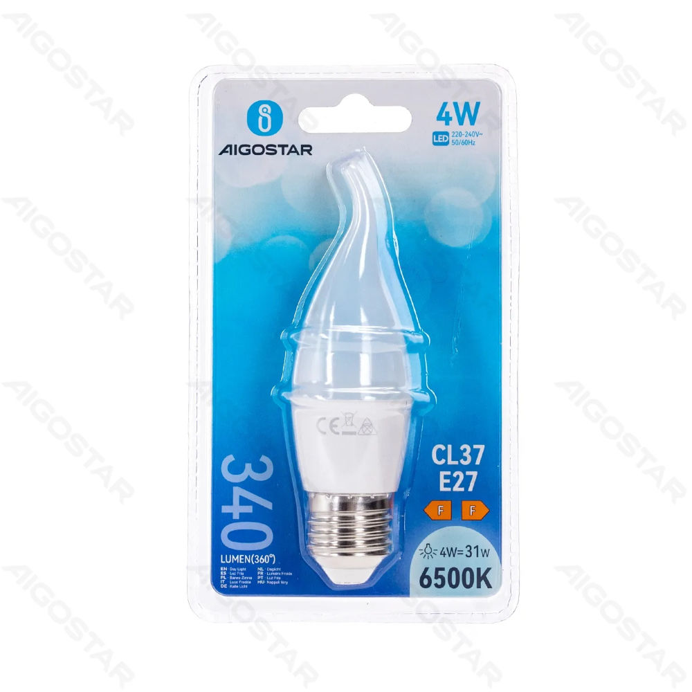 LAMPADINA LED A FIAMMA CL37 E27 4W - LUCE FREDDA - 340LMAigostar