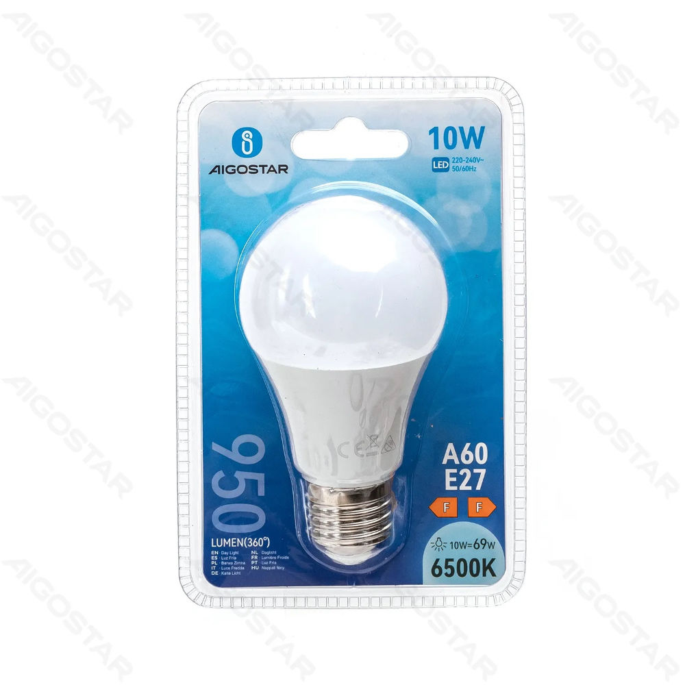 LAMPADINA LED A60 E27 10W - LUCE FREDDA - 950LMAigostar